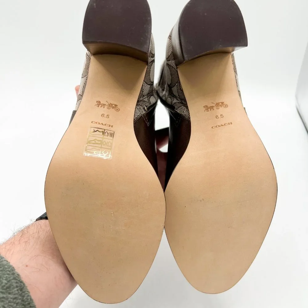 COACH Olivia Signature Jacquard Ankle Booties - Picture 11 of 13